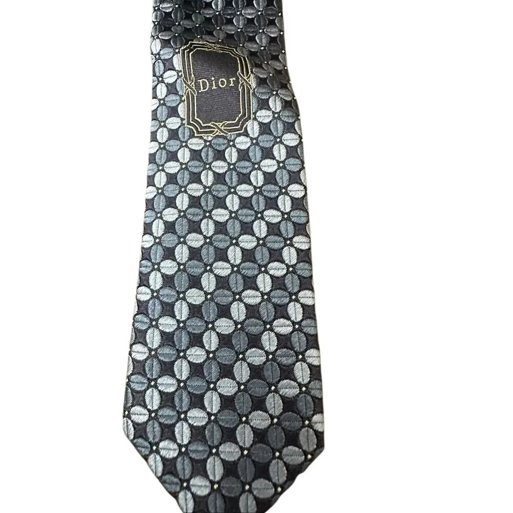 Christian Dior silk tie Made in France lot of two